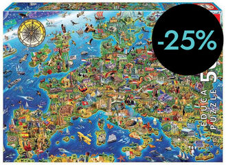 Puzle 500 piezas Mapa Europa