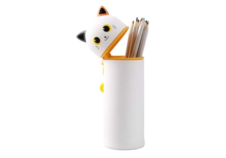 Estuche vertical silicona iTotal Cat blanco