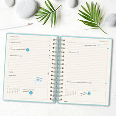 Agenda Finocam Haiku D&iacute;a P&aacute;gina 2027 Castellano Azul