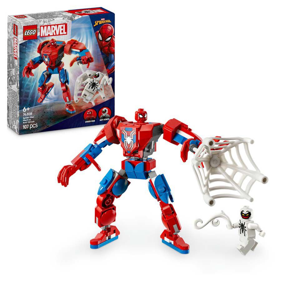 LEGO&reg; Super Herois Armadura Rob&ograve;tica d'Spider-Man vs. l'Anti-Venom 76308