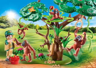 Playmobil Family Fun Orangutanes con Árbol (70345)