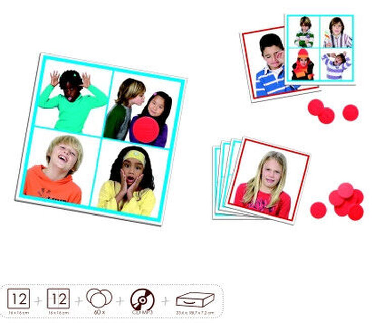 Juego de asociación Akros Las emociones