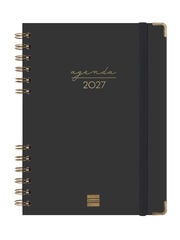 Agenda Finocam Alma Semana Vista Horizontal 2027 Catal&aacute;n Negro