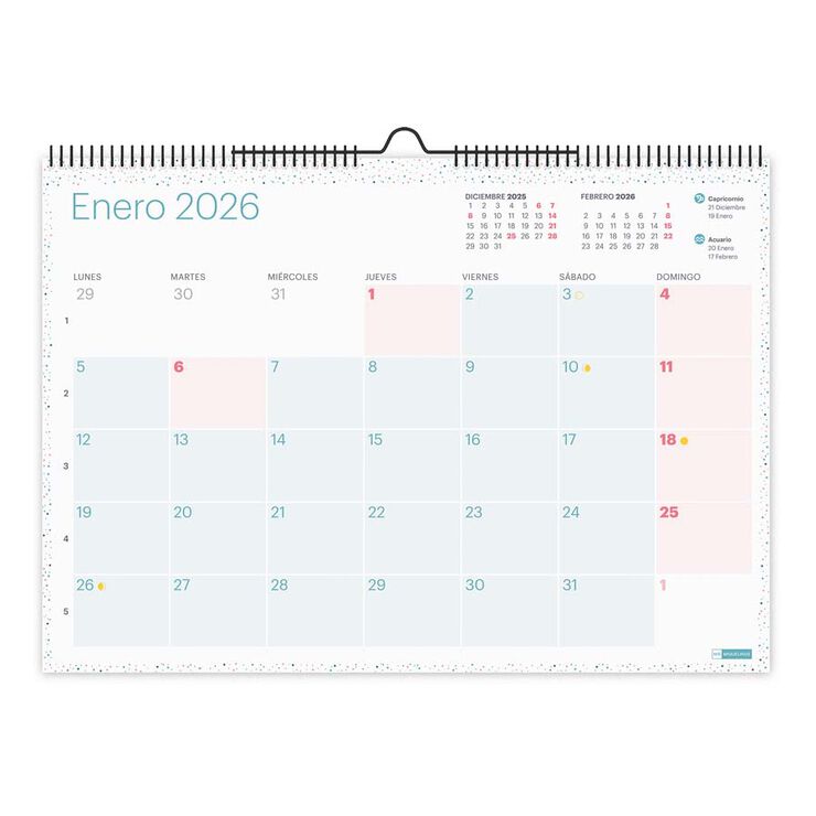 Calendari Miquelrius paret A3 2026 castellà Lovely