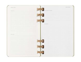 Agenda escolar espiral moleske tapa dura sem/vista L 2025-26 kiwi