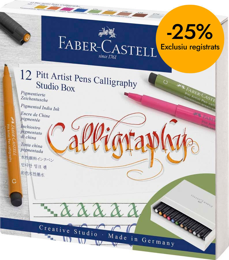 Study Box Pitt Calligraphy 12 colores
