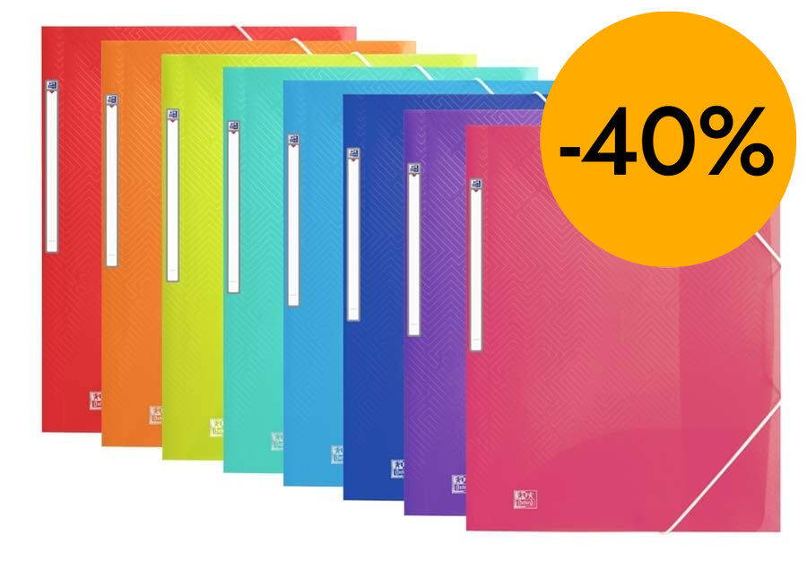 Carpeta con gomas 21 A4+ Oxford Urban