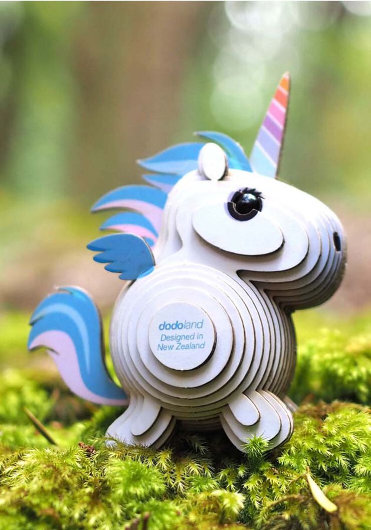 Puzle 3D Eugy Unicorn blau cel Puzle 3D Eugy Unicorn blau cel