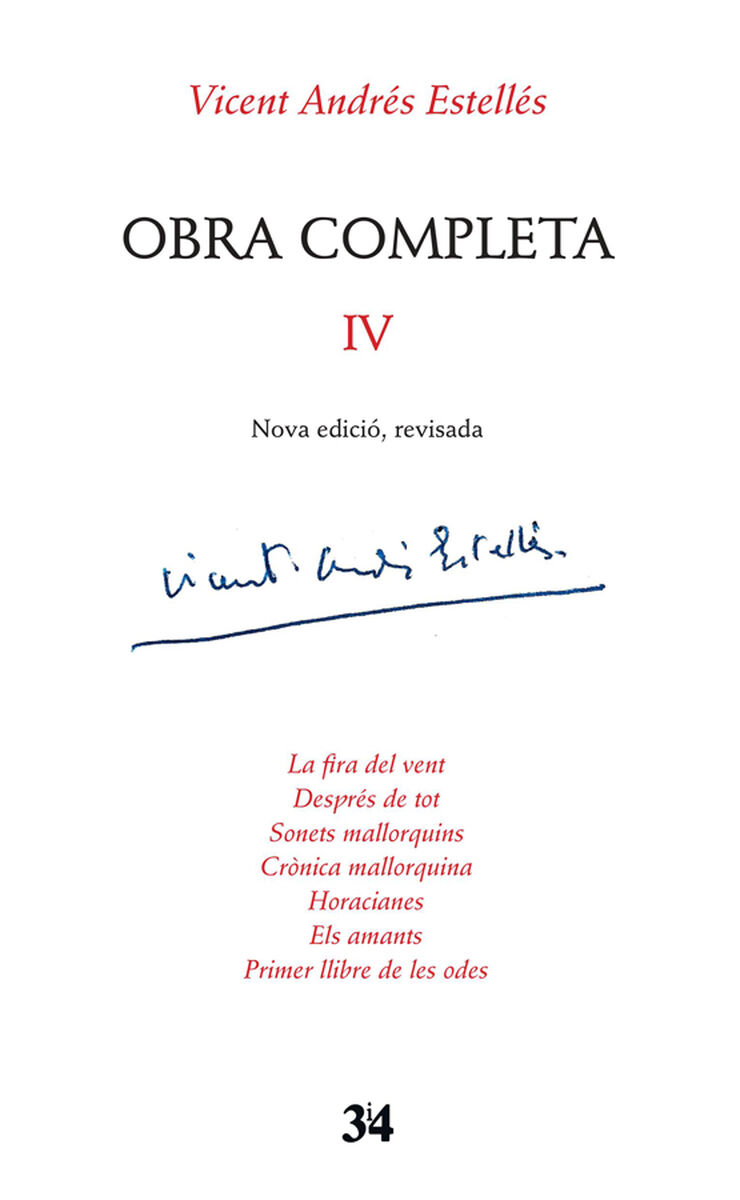 Obra completa IV Vicent Andrés Estellés