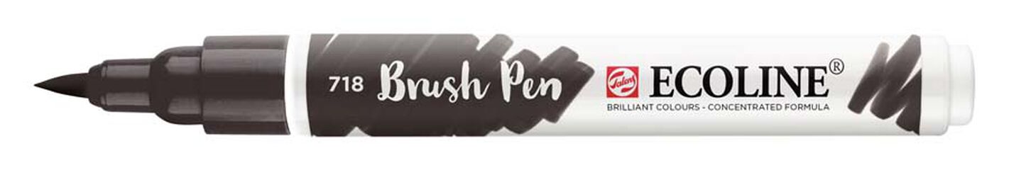 Rotulador Ecoline Brush Pen gris cálido 718
