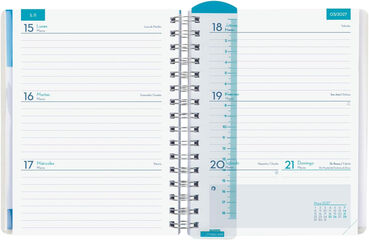 Agenda Professor Personal | 1/4 Setmana Vista, Castell&agrave; (2026-2027) &ndash; Blau