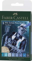 Pitt Artist Pen Faber-Castell The Blues 8 colas azules