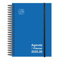 Agenda escolar Senfort 16 meses sem/vista catalán 2025-26 azul pastel