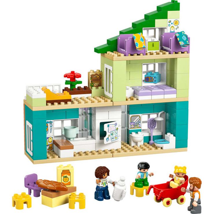 LEGO&reg; DUPLO Town Casa Familiar Moderna &ldquo;3 en 1&rdquo; amb Figures 10470