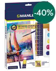 Set pintura gouache Manley 16 peces