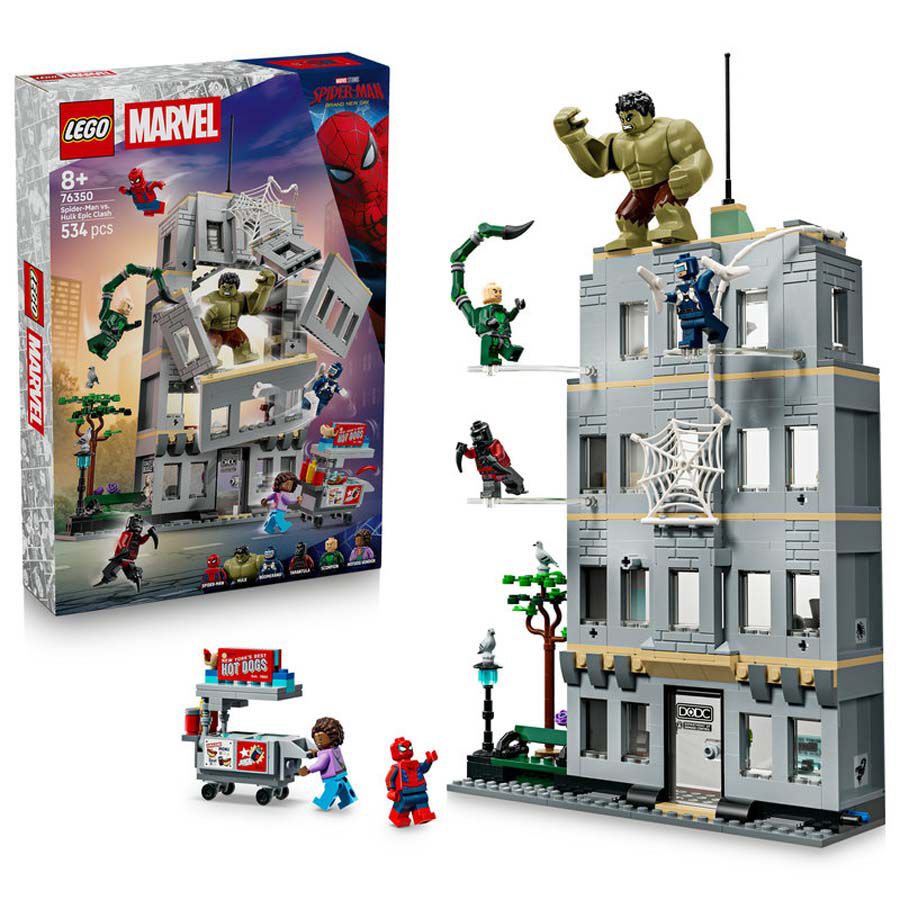 LEGO&reg; Super Heroes Spider-Man vs. Hulk: choque &eacute;pico 76350
