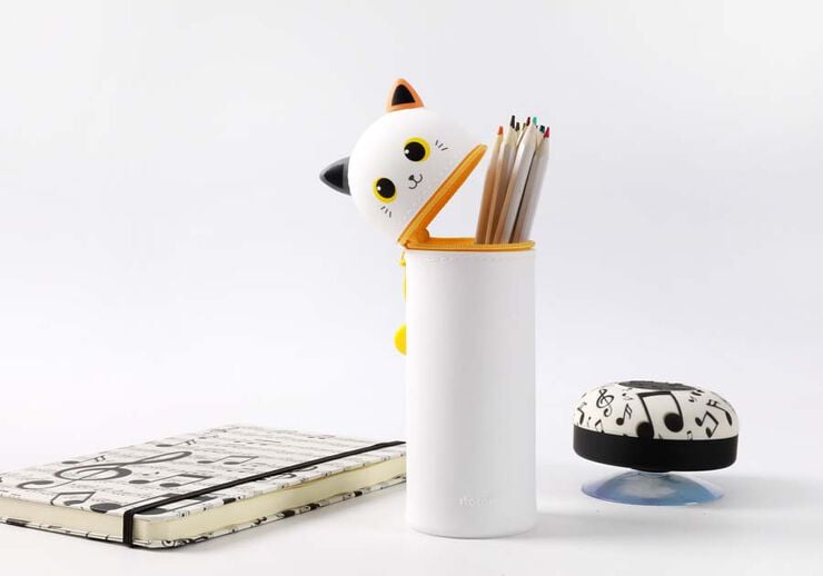 Estuche vertical silicona iTotal Cat blanco