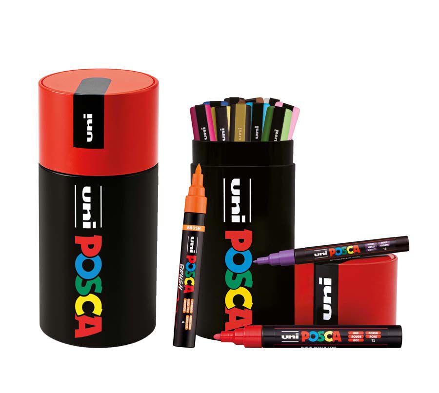 Rotuladores Posca Estuche Metal Coleccionista 13 colores