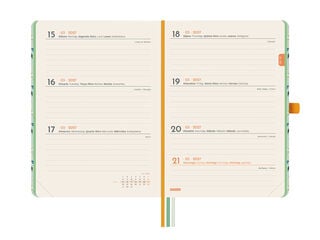 Agenda Finocam Design Semana Vista Horizontal 2027 Catal&aacute;n Lema