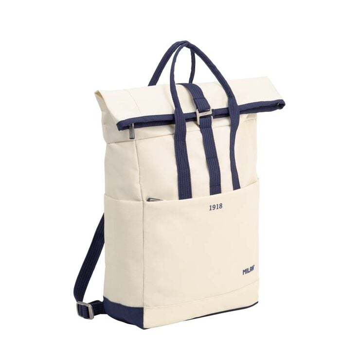 Mochila urban enrollable Milan 1918 beige