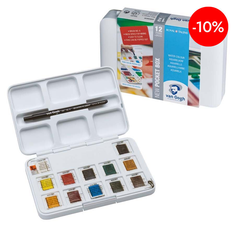 Acuarelas Pocket Box Van Gogh 12 colores