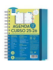 Agenda Finocam docente Magistral personalitzable 1/4 sem/vista cas 2025-26 azul