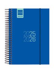 Agenda Finocam escolar espiral E8 dia/pàg cat 2025-26 blau