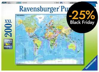 Puzle 200 piezas Mapa del Mundo