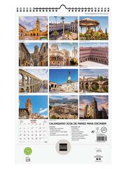 Calendario pared Finocam espiral 25x40 2026 Ciudades castellano