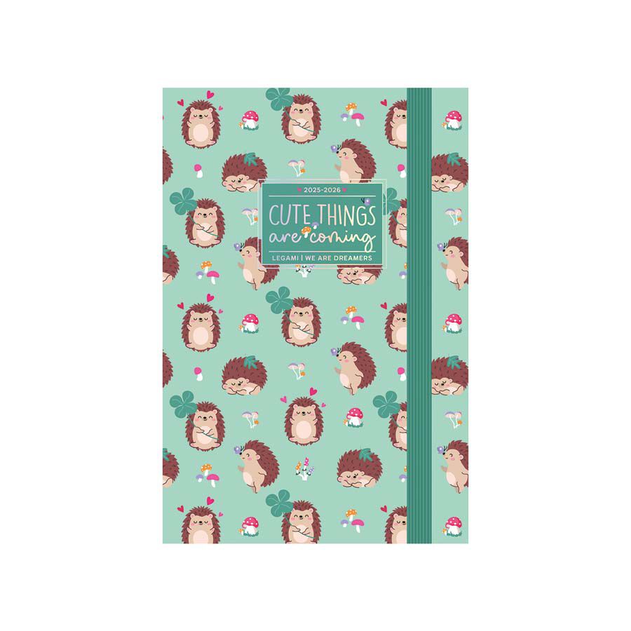 Agenda Legami 16 mesos Medium dia/p&agrave;g multiling&uuml;e 2025-26 Hedgehog