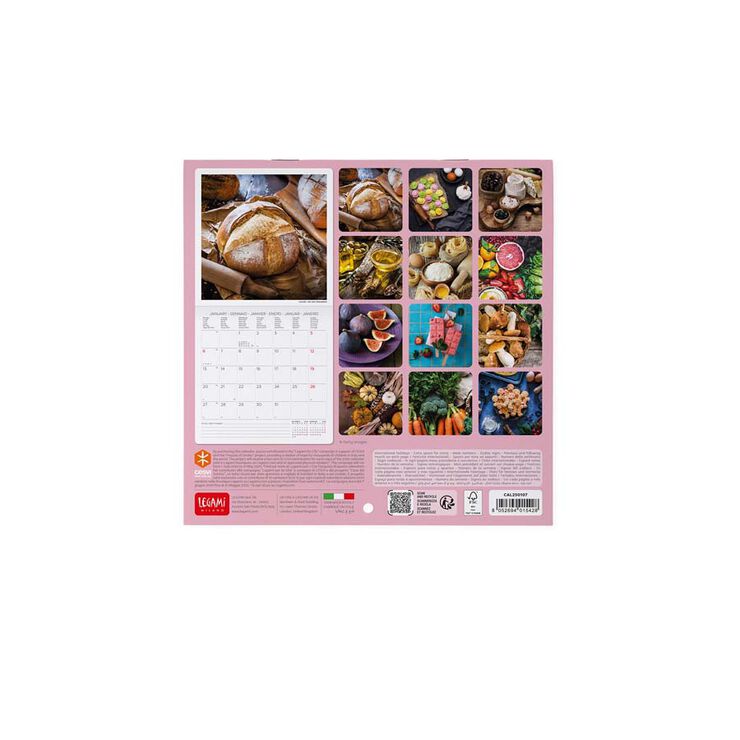 Calendario Pared Legami m/vista 2025 Kitchen