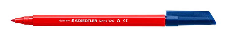 Retolador Staedtler Noris 326 vermell 10u