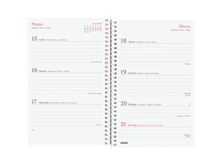 Agenda Finocam Design Collection Setmana Vista Horitzontal 2027 Castell&agrave; Flora
