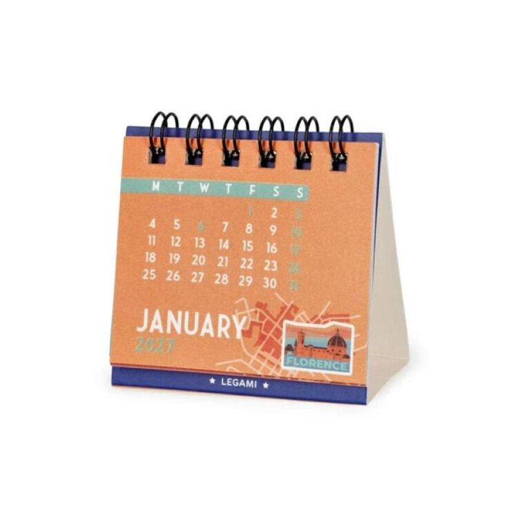 Mini Calendario Legami Ingl&eacute;s Travel 2027