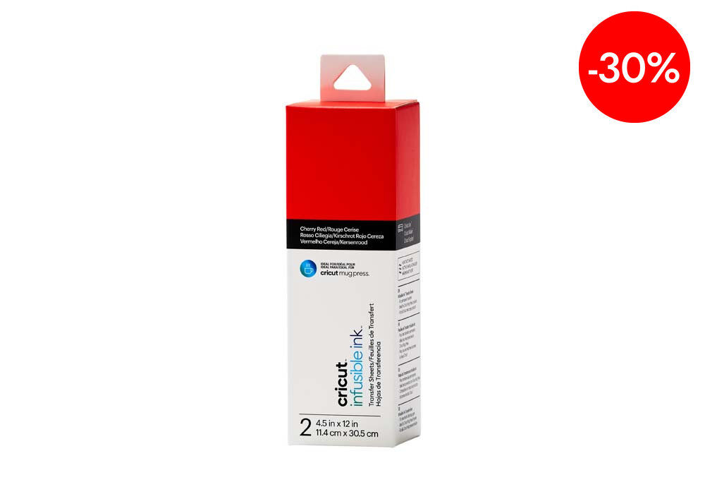 Infusible Ink transfer 11x30cm Cherry red 2 hojas