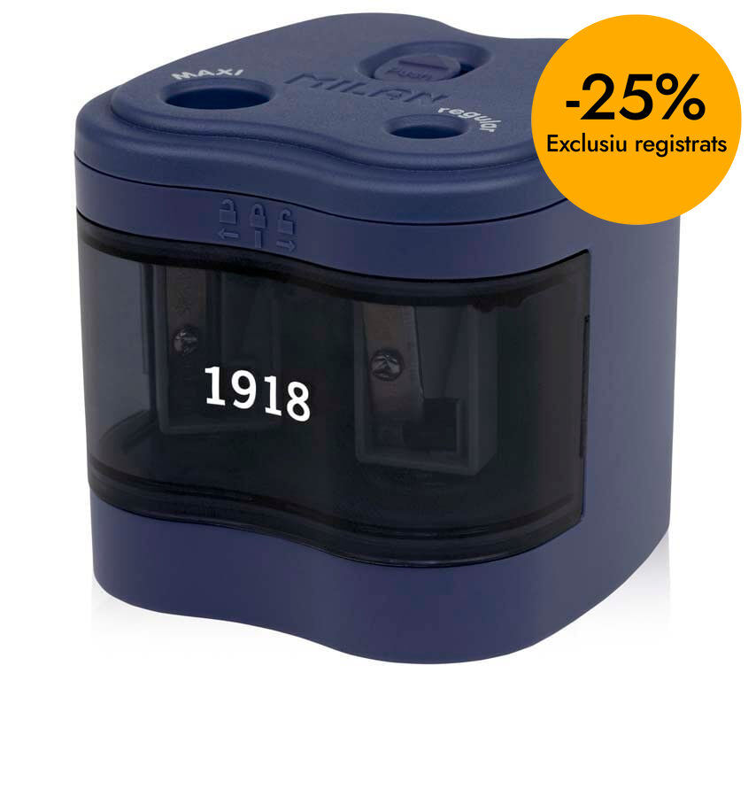 Sacapuntas doble Milan 1918 con pilas