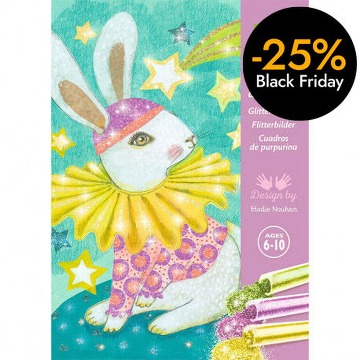 Cuadres de purpurina: Carnaval animals