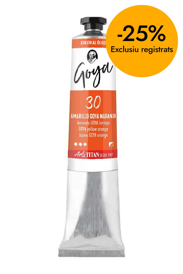 Pintura al &oacute;leo Goya 20ml amarillo naranja