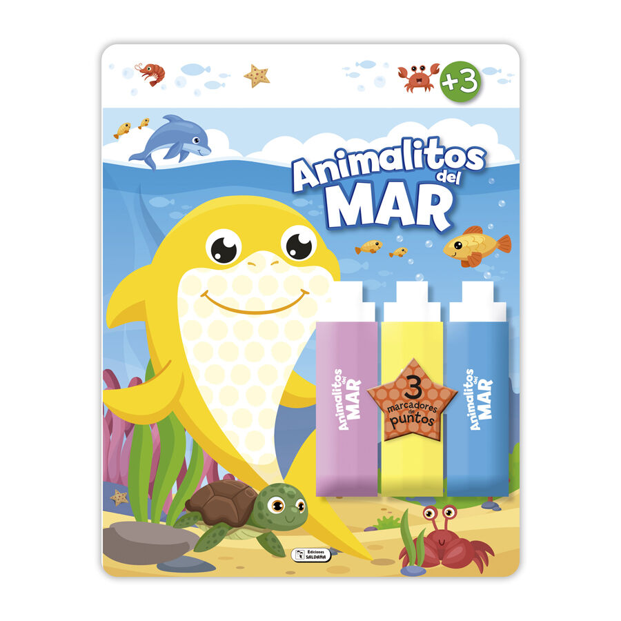 Colorea con puntos Animalitos del mar