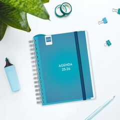 Agenda Finocam docent Magistral personalitzable 1/4 setm/vista cat 2025-26 blau