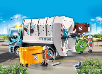 Playmobil City Life Camión de la basura con luz 70885