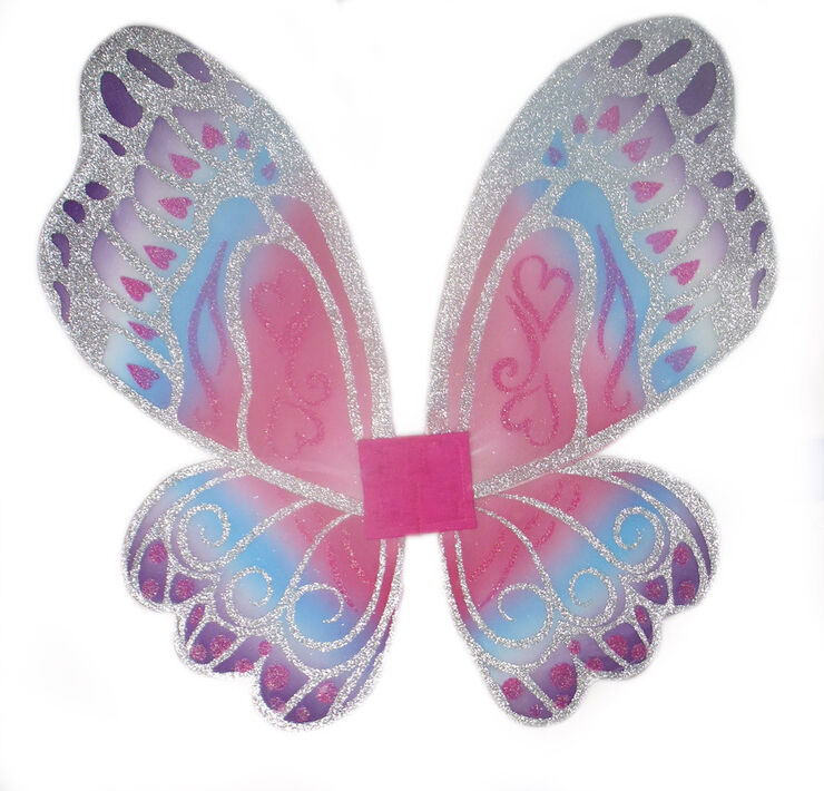 Alas mariposa plata/rosa Great Pretenders 490x610 mm
