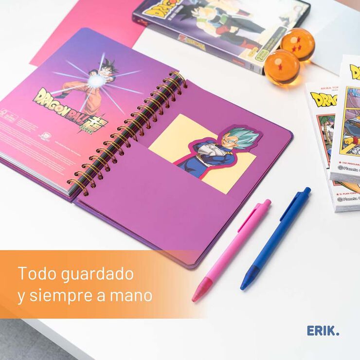 Agenda escolar Erik A5 setm/vista multilingüe 2025-26 Dragon ball