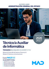 TAI (Acceso libre). Temario Bloques III (Cont.) y IV. Administraci&oacute;n General del Estado