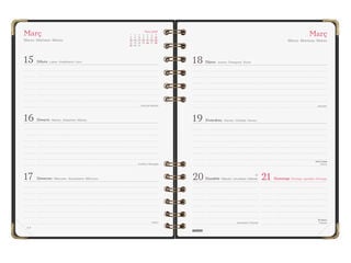 Agenda Finocam Alma Semana Vista Horizontal 2027 Catal&aacute;n Negro