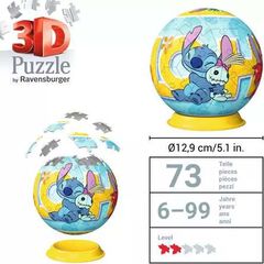 Puzle Ball 3D 72 peces Stitch