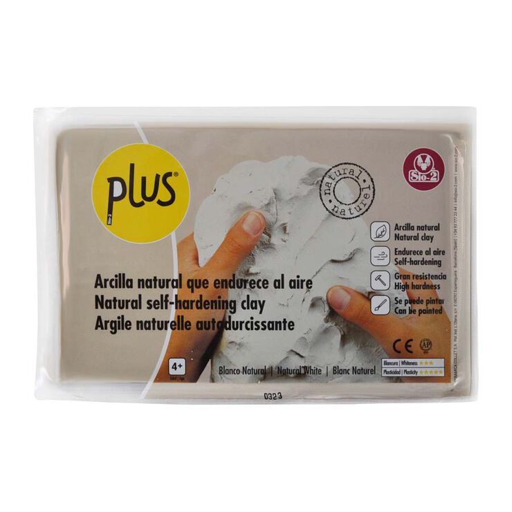 Barro endurecible Sio-2 Plus 1kg blanco