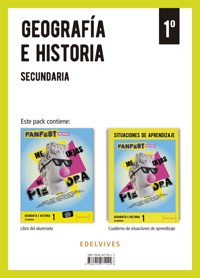 Proyecto: FanFest. Geograf&iacute;a e Historia 1 Secundaria. Libro del alumnado + Cuaderno
