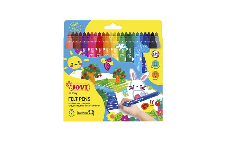 Rotuladores Jovi Maxi 24 colors
