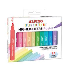 Marcadores fluorescentes Alpino Color Experience Pastel 12 colores